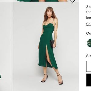 Emerald Reformation Juliette Dress